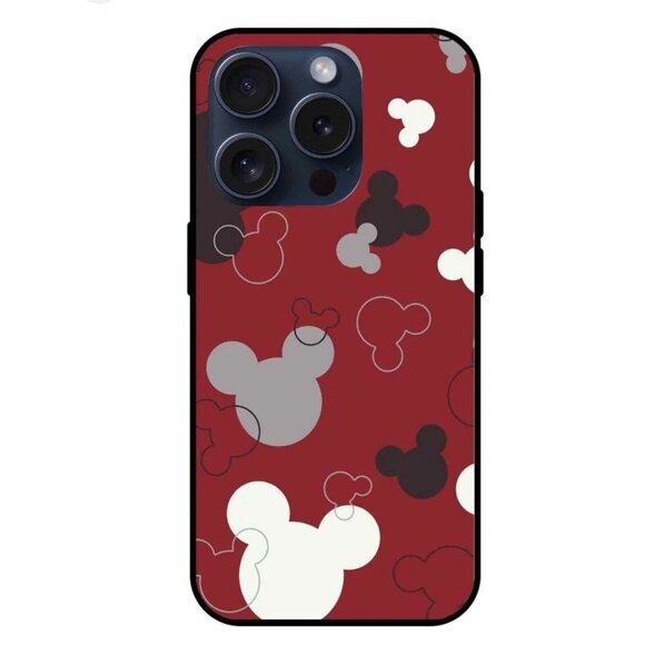 iPhone 14 Pro Max Phone Case Colorful Red Grey Black Cartoon Character Design - Picture 3 of 5